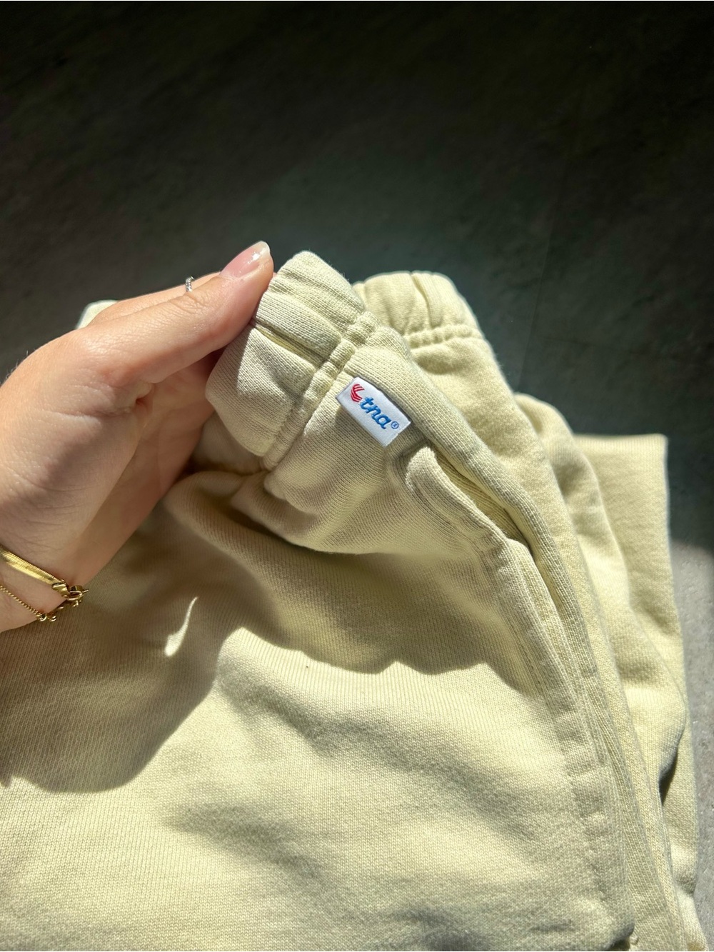 Vintage TNA butter yellow sweatpants